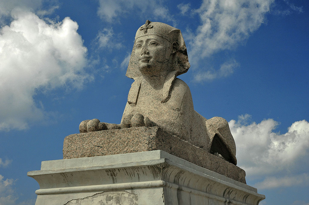  Granite sphinx at the Serapeum. 