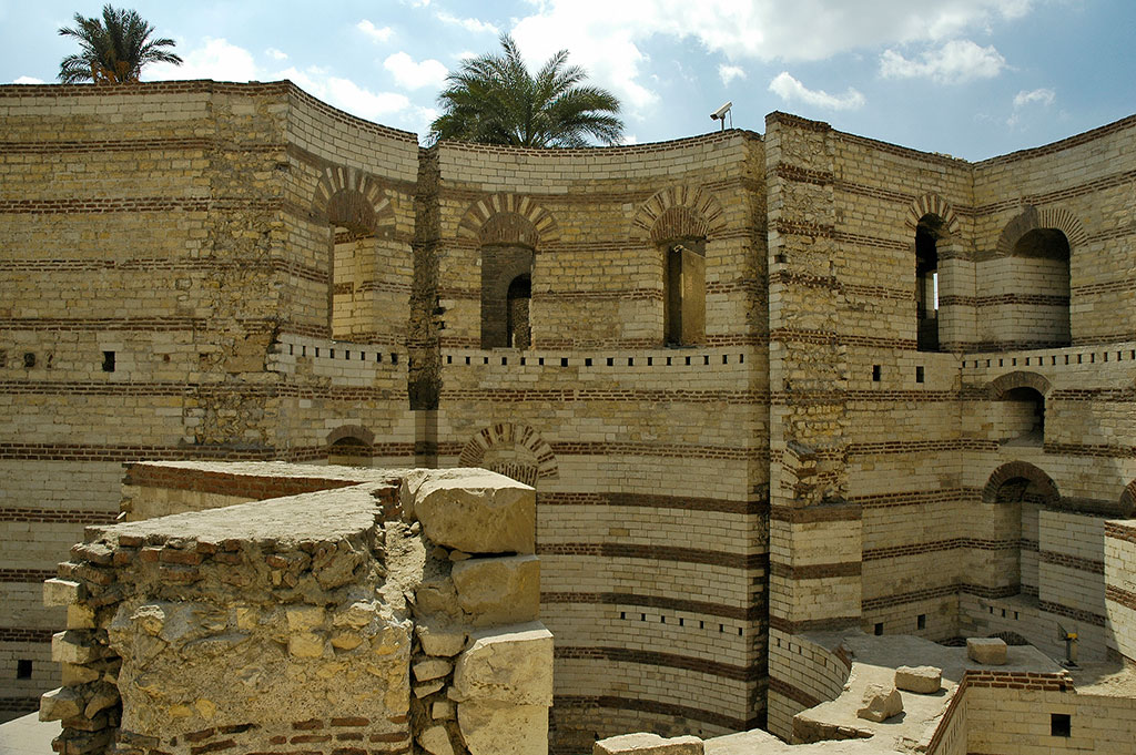  Roman wall, Old Cairo. 