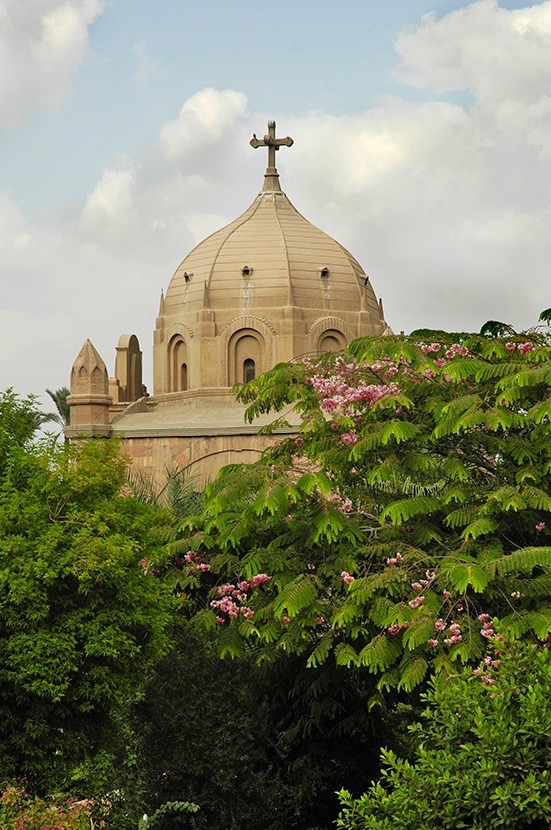  Coptic church dome, Old Cairo. 
